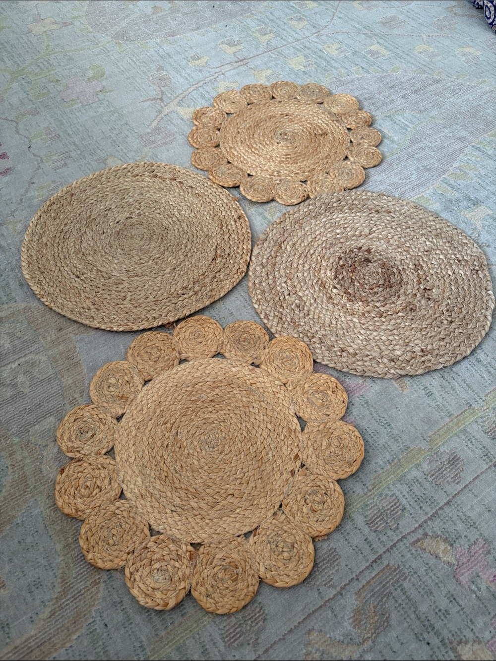 Jute natural woven Placemats- 4